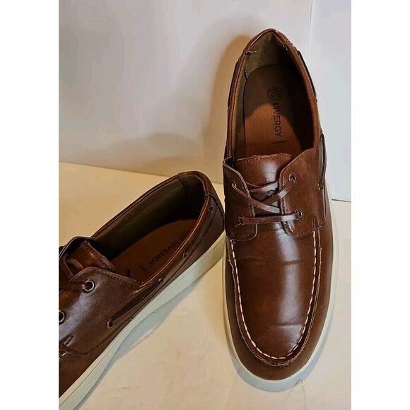 Livergy Other - Livergy BROWN LACE-UP Boat Shoes Men Size 10 EUC